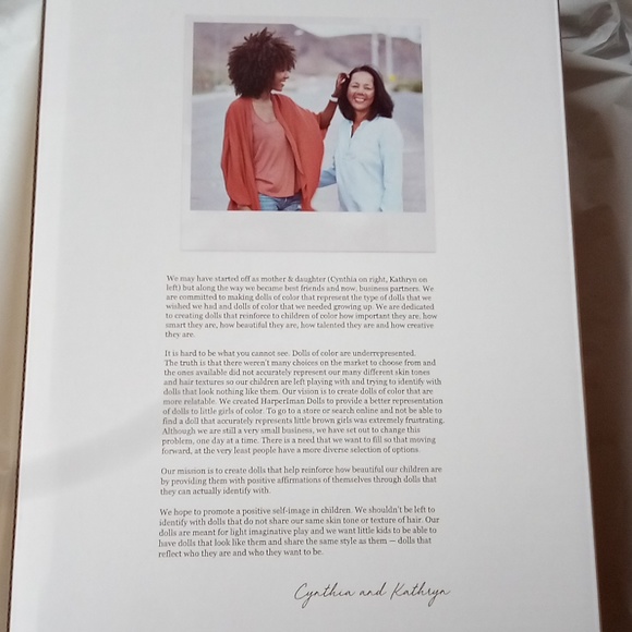 Harperiman handmade linen doll 14 in imani - Picture 4 of 5